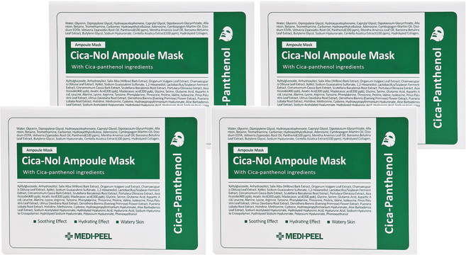 MEDIPEEL 美蒂菲 積雪草舒緩面膜 新款綠盒 30ml, 50片, 4盒