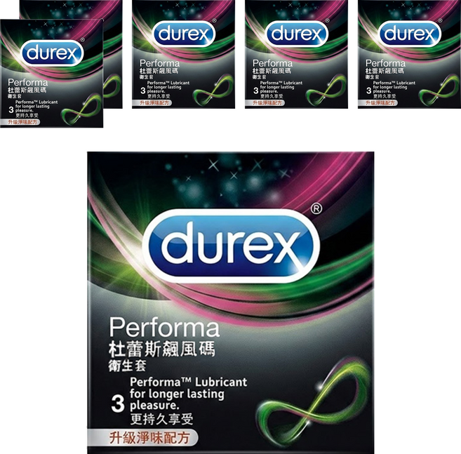 durex 杜蕾斯 飆風碼保險套, 3個, 6盒