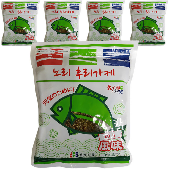 천혜식품 노리 후리가케, 500g, 5개