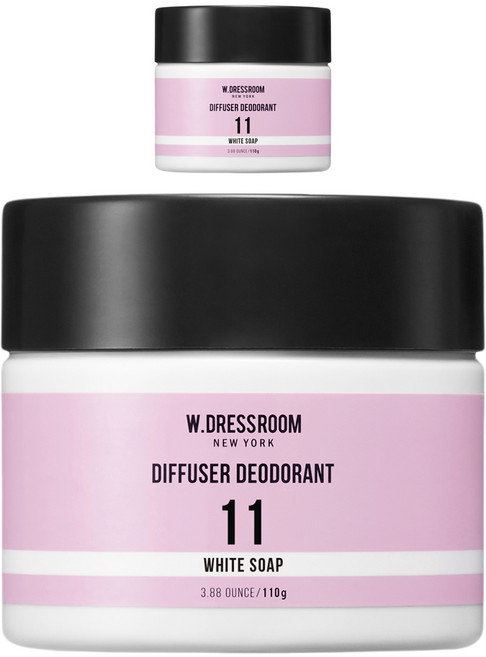 더블유드레스룸 디퓨저탈취제 NO 11 화이트솝, 110g, 2개