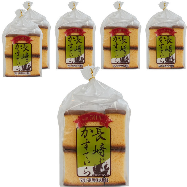 마루토세이카 나가사키 카스텔라, 260g, 6개