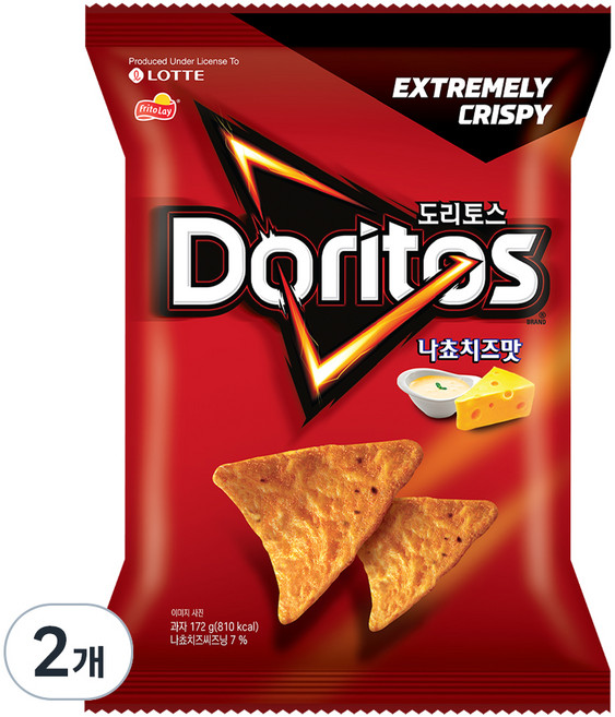 도리토스 나쵸치즈맛, 172g, 2개