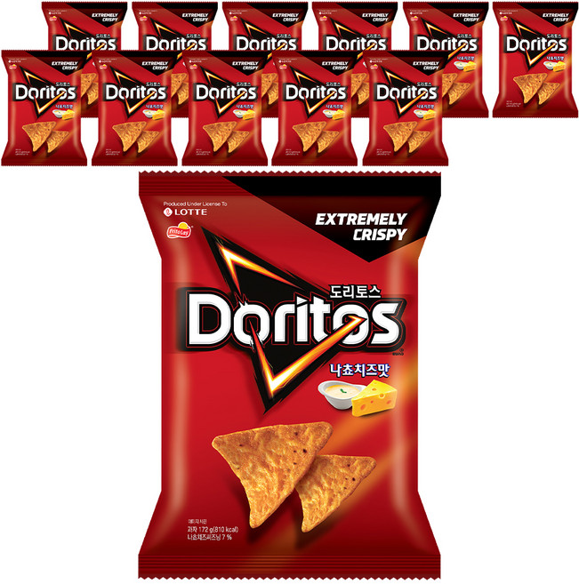 도리토스 나쵸치즈맛 과자, 172g, 12개