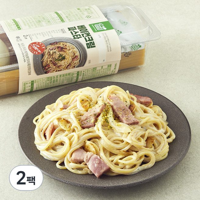 프레시밀 베이컨크림파스타 2인분, 630g, 2팩