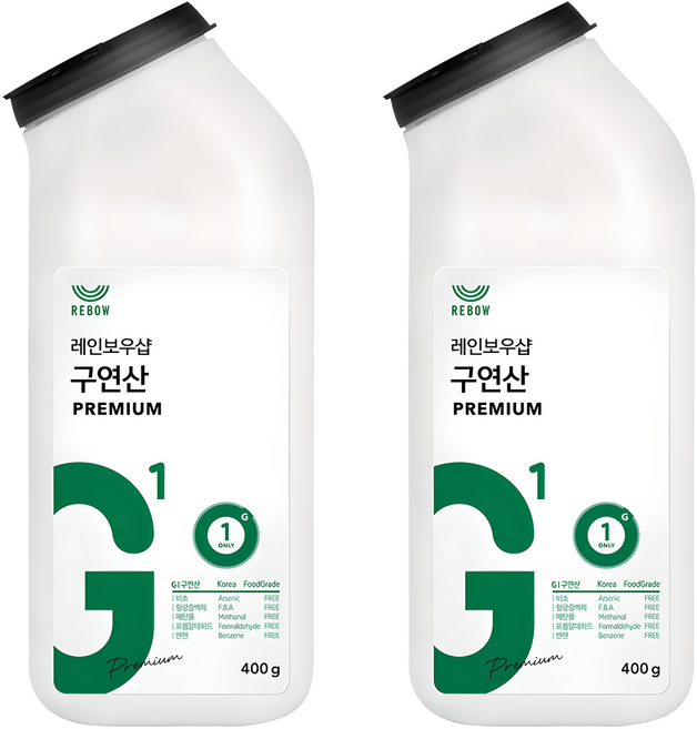 레인보우샵 구연산 프리미엄 톡톡이, 400g, 2개