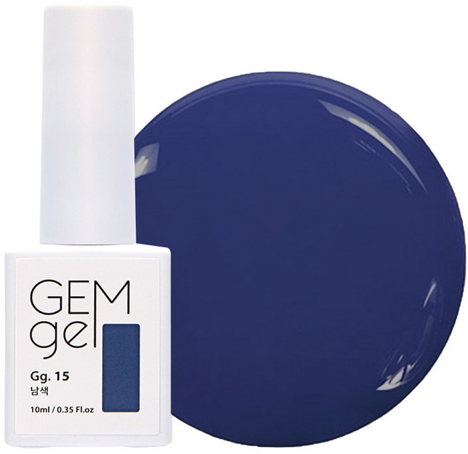 아이빛 네일아트 젬젤 컬러 젤네일, 15남색, 10ml, 1개