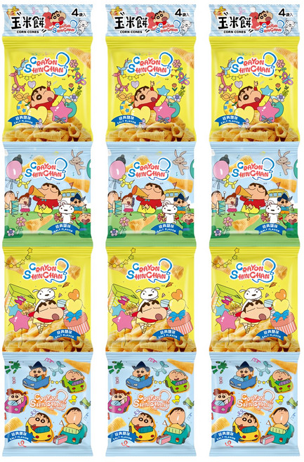 SUNFRIEND 蠟筆小新玉米餅, 48g, 3組