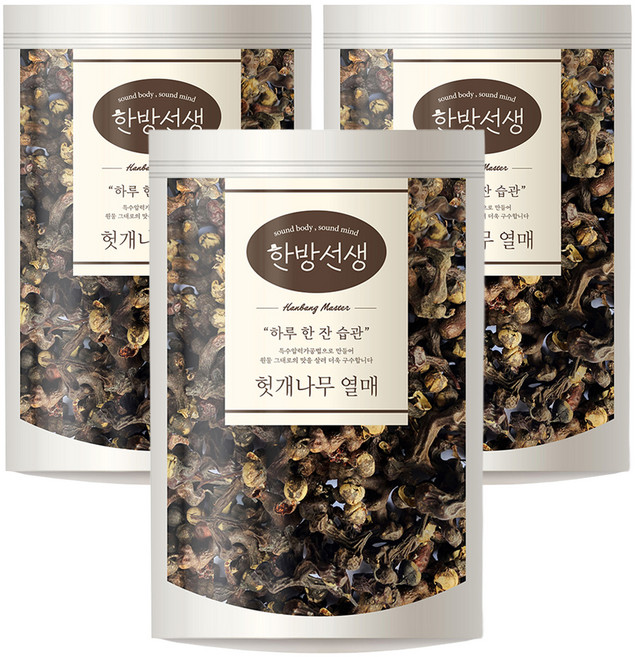 한방선생 국내산 헛개나무열매, 200g, 3개