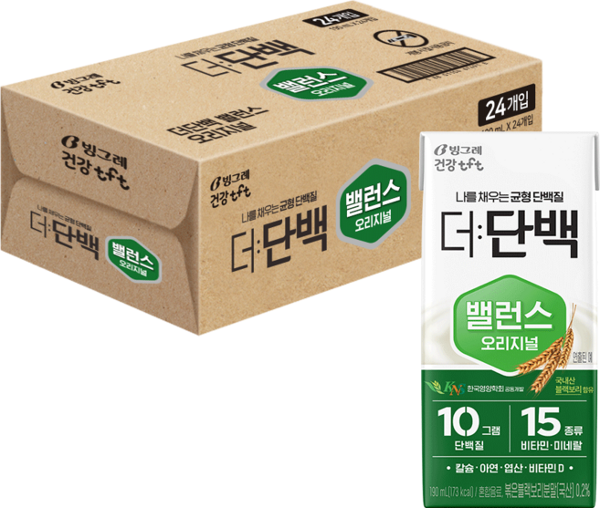 더단백 밸런스 오리지널 건강음료, 190ml, 24개
