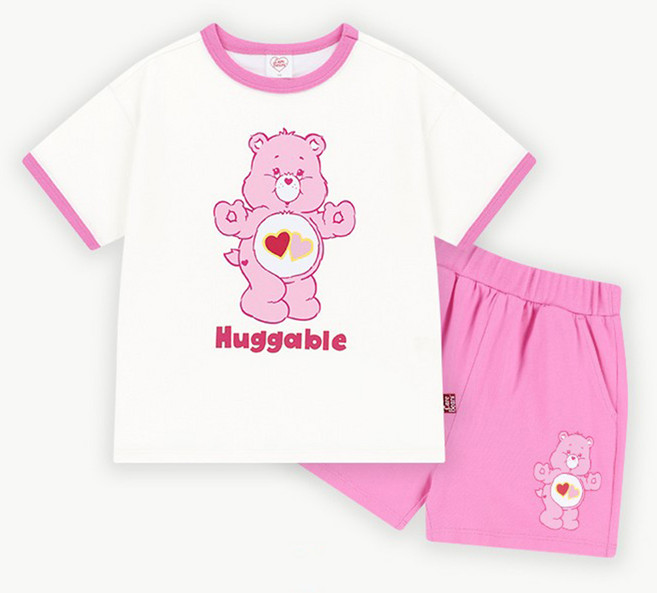 Care Bears 童款暴躁小熊圖案短袖上衣短褲套裝