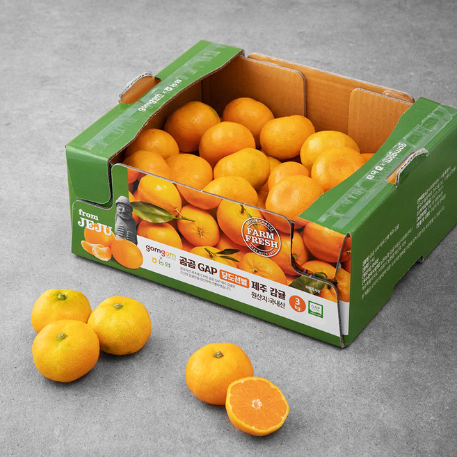 당도선별 11brix 제주 감귤, 3kg(로얄과), 1박스