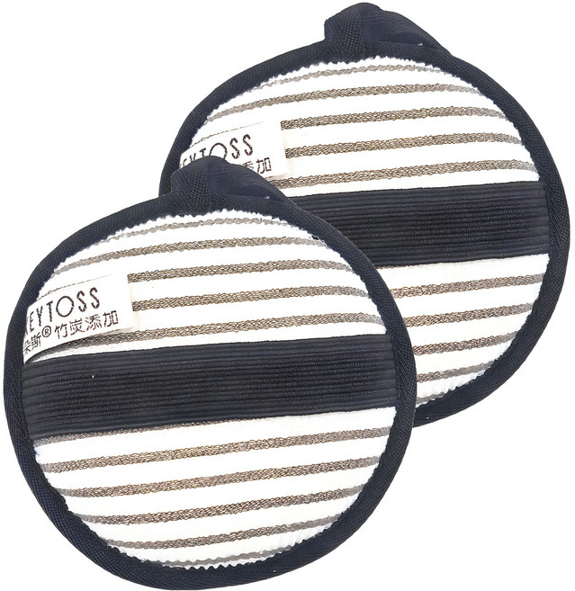 KEYTOSS 詰朵斯 Bamboo 柔色竹炭添加沐浴海棉 丸型 直徑14cm 台灣製, 顏色隨機, 2個, 1個