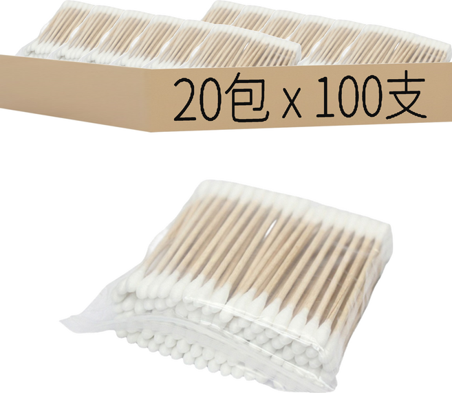 棉花棒 外用, 100支, 20包