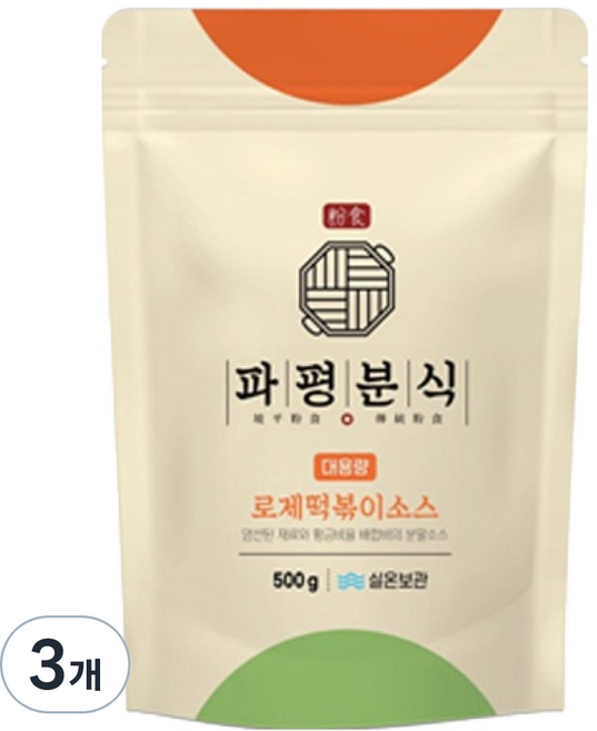 파평분식 떡볶이소스 분말 가루 로제맛, 500g, 3개