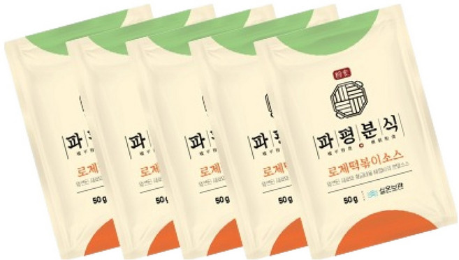파평분식 떡볶이소스 분말 가루 로제맛, 50g, 5개