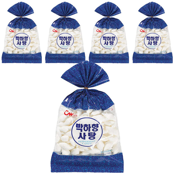 청우식품 박하향 사탕, 410g, 5개