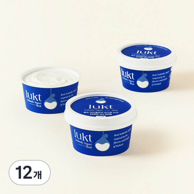 룩트 아이슬란딕 요거트 띠크, 100g, 12개