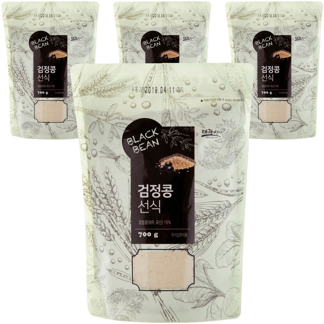 태광선식 검정콩 선식, 700g, 4개