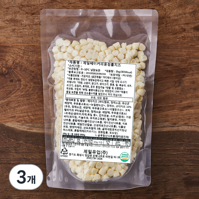 제일베이커리 융점 롤치즈, 1kg, 1개입, 3개