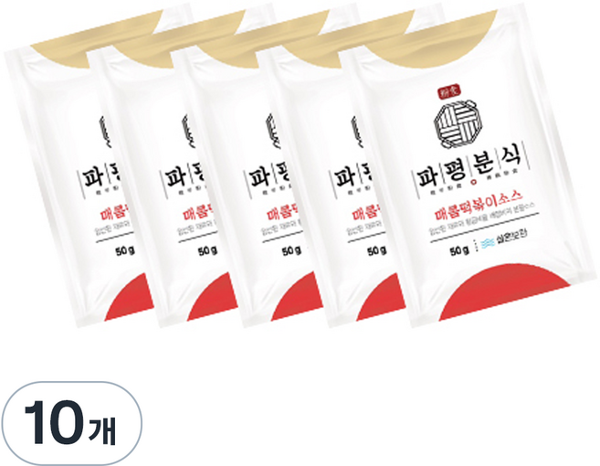 파평분식 떡볶이 소스 분말 매콤한맛, 50g, 10개