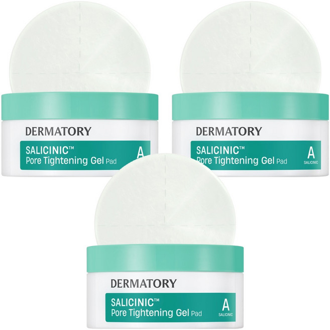 DERMATORY 水楊酸毛孔緊緻凝膠棉片 93g, 3個, 30枚入