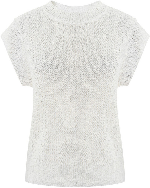 에이비플러스 여성용 여름 캡 슬리브 니트 LSY2MW81