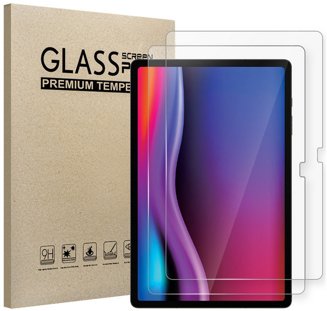 Imall Galaxy Tab 平板 9H 鋼化玻璃螢幕保護貼 2入組, 透明, 1套