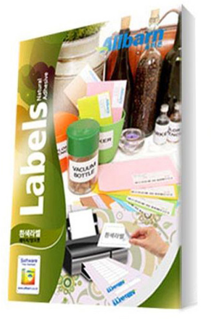 올바른라벨 레이저 잉크젯 공용 흰색 라벨지, 20칸, 100개