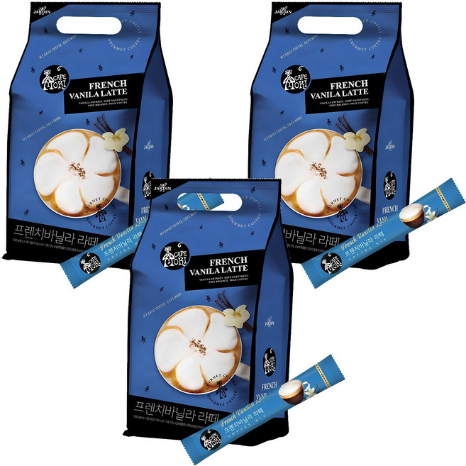 쟈뎅 까페모리 프렌치바닐라 라떼 커피믹스, 12g, 60개입, 3개
