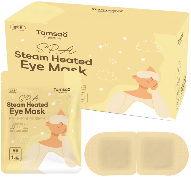 탐사 아이 스파 온열 스팀 눈 찜질팩 무향, 1개, 30개입