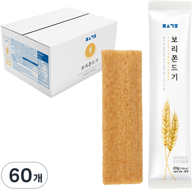 편식공장 보리쫀드기, 20g, 60개