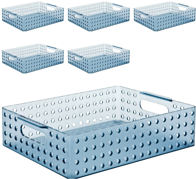 리템 마이룸 S&S 바구니 A4 5.6L, BLUE, 6개