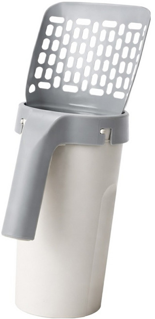 퍼셀론 고양이 배변통 모래삽, 그레이, 1개