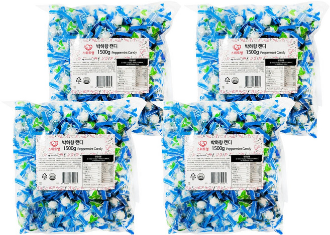 스위트영 박하향 캔디, 1.5kg, 4개