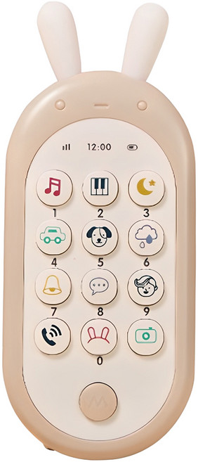 하베브릭스 아기토끼 핸드폰 멜로디완구, 혼합색상, 1개