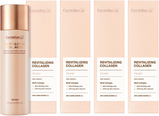 센텔리안24 리바이탈 라이징 콜라겐 토너, 120ml, 4개