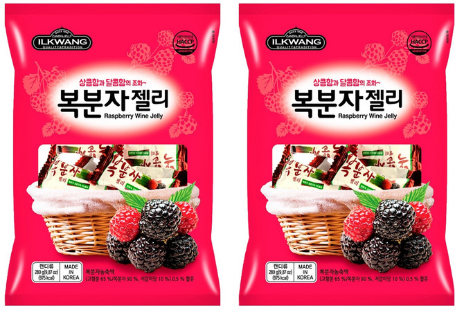 일광제과 복분자젤리, 280g, 2개