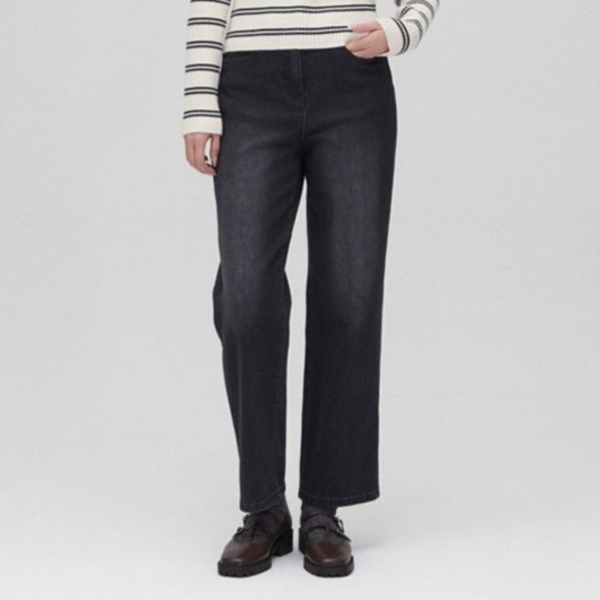 PLASTIC ISLAND 女款直筒牛仔褲 PS2DP861