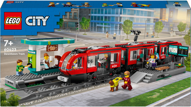 레고 시티 60423 도시의 전차와 정거장, 1개, 혼합색상