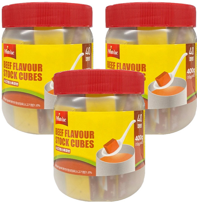 프로모락 소고기향 스톡 큐브 40p, 3개, 400g