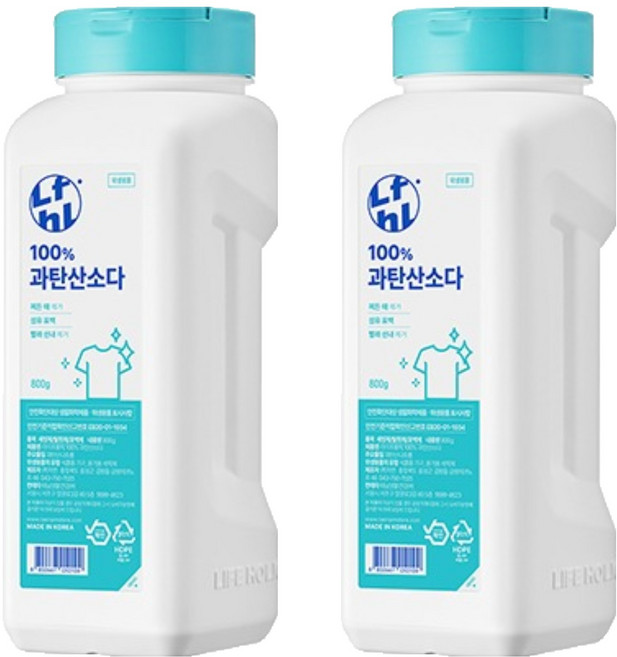 라이프홀릭 100% 과탄산소다, 800g, 2개