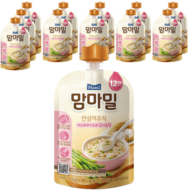 맘마밀 안심 이유식 12개월부터, 100g, 12개