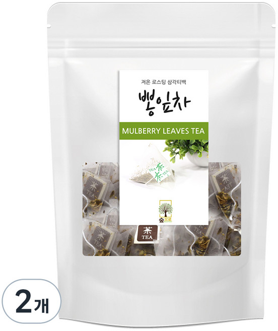 숲으로허브 뽕잎차 삼각티백, 1g, 100개입, 2개