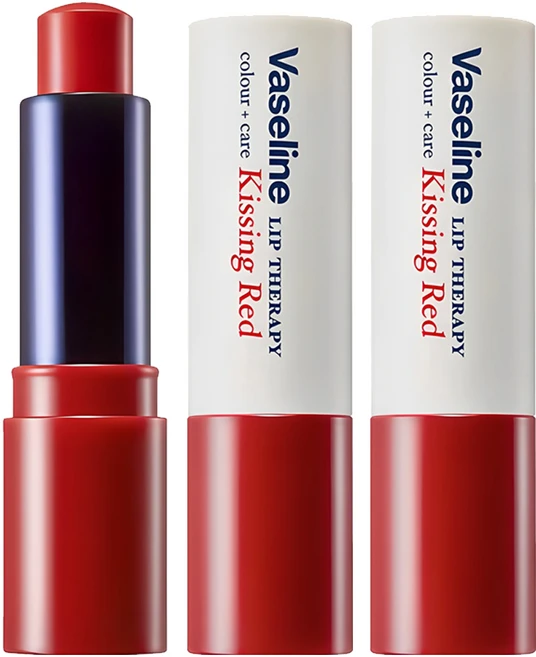 바세린 립테라피 컬러 앤 케어 립밤, 키씽 레드, 4.2g, 2개 - 쿠팡