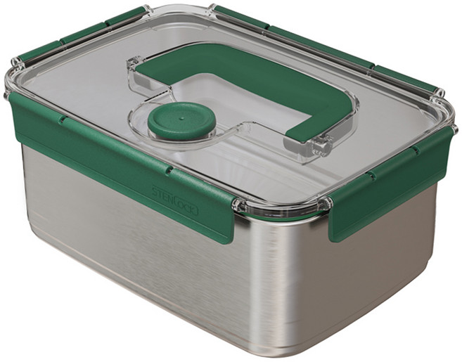 스텐락 김치통 모스트SE 브리티쉬 그린 핸디 2호 스텐 밀폐용기 6.2L, 단품, 1개