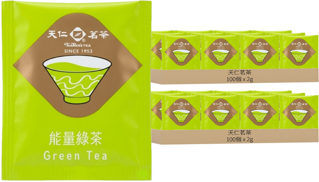 天仁茗茶 綠茶, 2g, 2套, 100個裝
