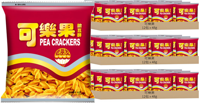 可樂果 豌豆酥 古早味, 48g, 36包