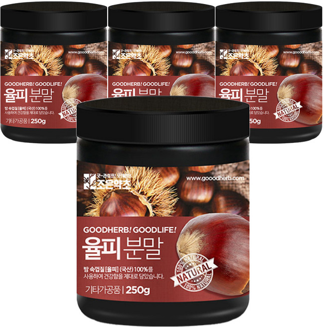 조은약초 율피분말, 4개, 200g