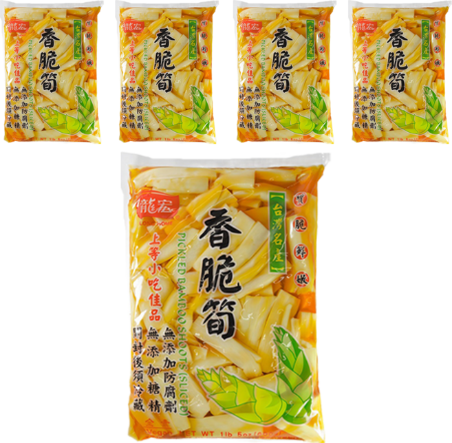 龍宏 香脆筍, 600g, 5包