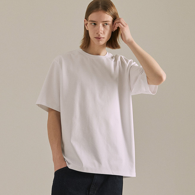 BASIC HOUSE 男女通用涼感雙面布短袖T恤 LYTS3103